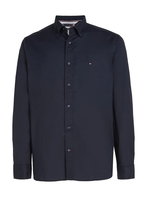 Tommy Hilfiger Men's BT - CORE Flex POPLIN RF Shirt L/S Shirt, Desert Sky, XXL