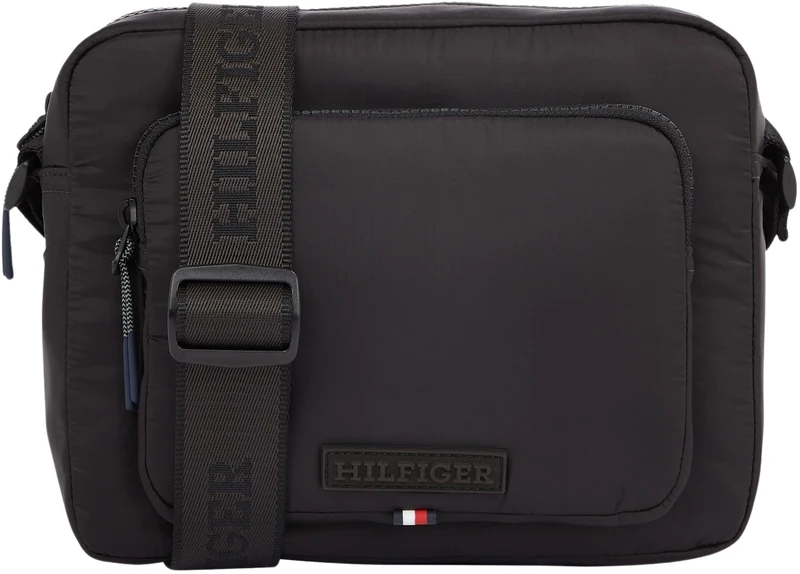 Tommy Hilfiger Men TH MONOTYPE MINI MESSENGER, Black, One Size