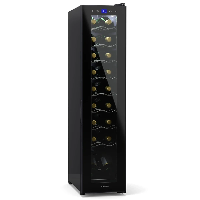 KLARSTEIN 50L Free-Standing Wine Cooler - 18 Bottle Single Zone