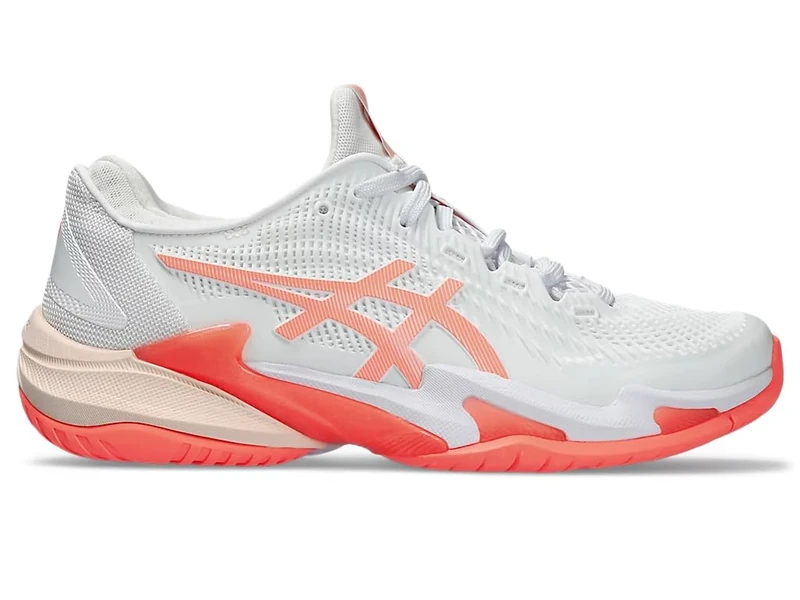 ASICS 1042A220-103 Court FF 3 Women White/Sun Coral UK 8 - Image 1