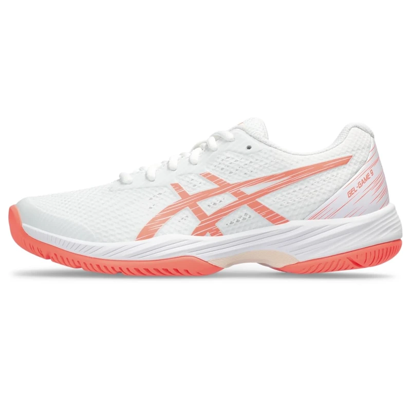 ASICS Womens Gel-Game 9 Clay/Oc Sneaker, White Sun Coral, 9.5 UK - Image 1