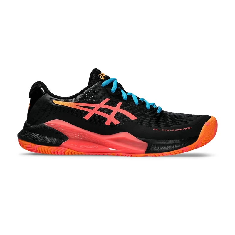 ASICS 1041A477-001 Gel-Challenger 14 Padel Men Black/Blazing Coral UK 5.5 - Image 1