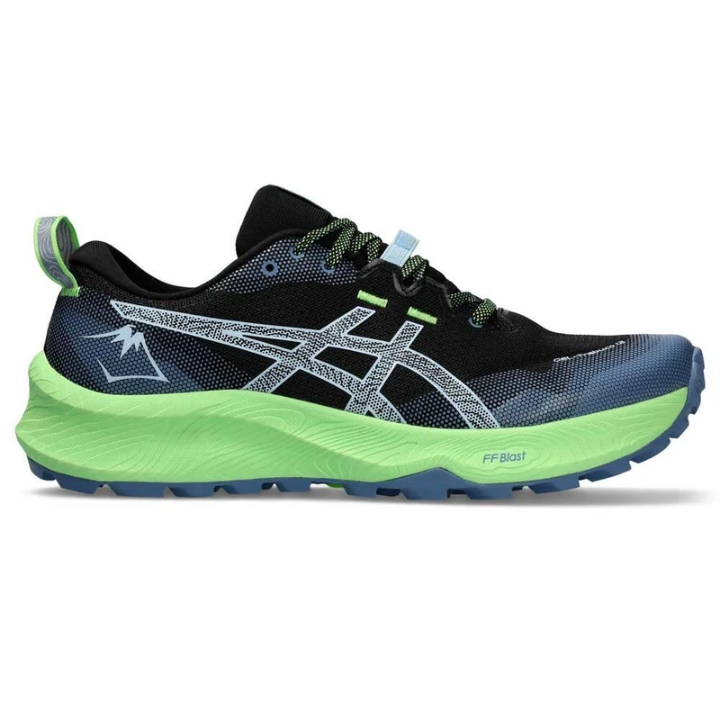 ASICS 1011B799-001 Gel-Trabuco 12 Men Black/Light Blue UK 5