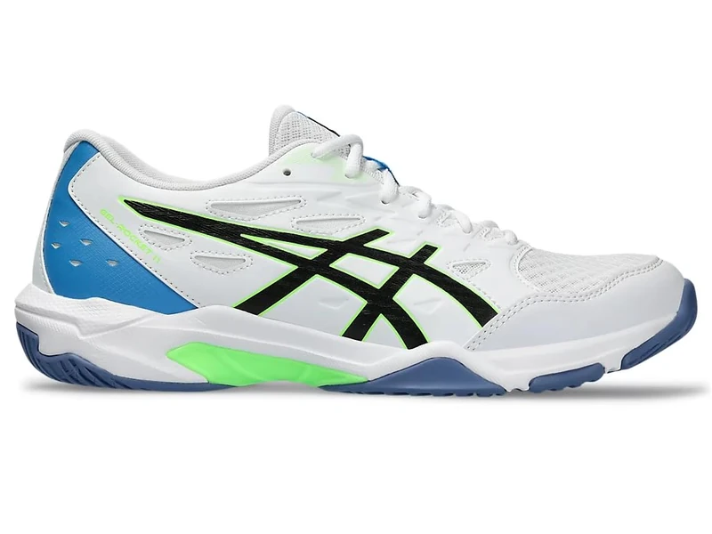 ASICS 1071A091-102 Gel-Rocket 11 Men White/Lime Burst UK 13 - Image 1