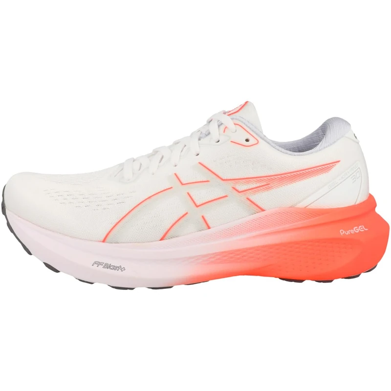 ASICS 1011B548-102 Gel-Kayano 30 Men White/Sunrise RED UK 7 - Image 1