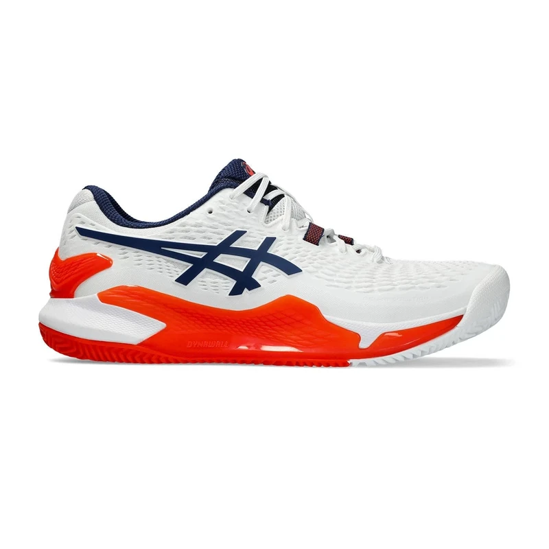 ASICS 1041A375-102 Gel-Resolution 9 Clay Men White/Blue Expanse UK 6.5