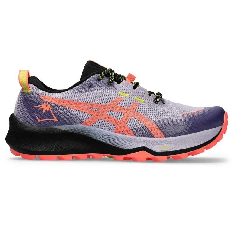 ASICS 1012B605-501 Gel-Trabuco 12 Women Faded ASH Rock/Sun Coral UK 3.5