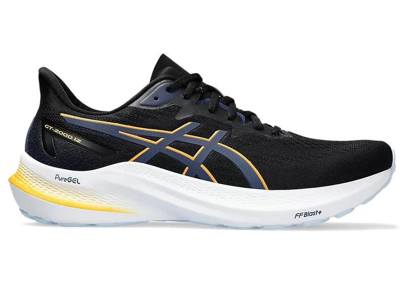 ASICS 1011B691-005 GT-2000 12 Men Black/Fellow Yellow UK 7
