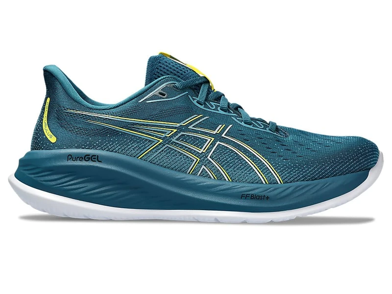 ASICS 1011B792-400 Gel-Cumulus 26 Men Evening Teal/Bright Yellow UK 14