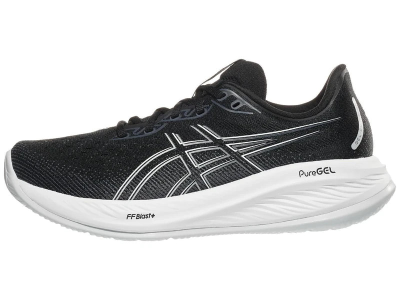 ASICS Gel Cumulus 26 Mens Running Trainers Road Shoes Black/White 9.5 (44.5)