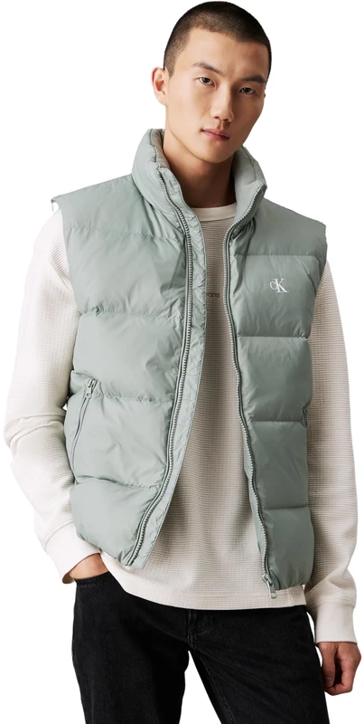 Calvin Klein Jeans Men's ESSENTIALS DOWN VEST Vest, Slate Gray, XXS