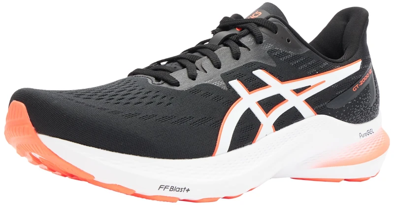 ASICS 1011B691-004 GT-2000 12 Men Black/Sunrise RED UK 9 - Image 1
