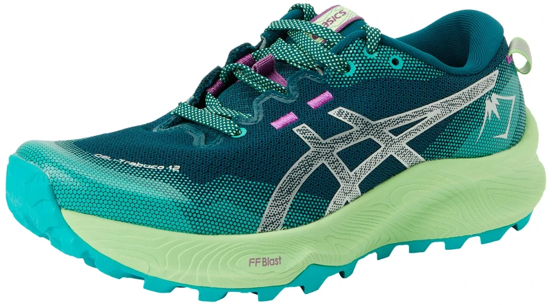 ASICS 1012B605-300 Gel-Trabuco 12 Women Rich Teal/Pure Silver UK 9