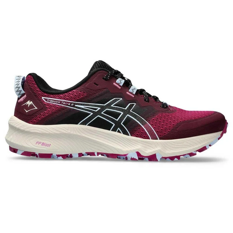 ASICS 1012B427-500 Trabuco Terra 2 Women BlackBerry/Light Blue UK 5.5