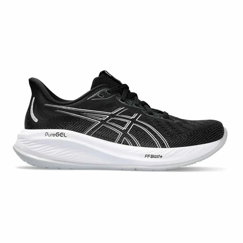 ASICS Womens Gel-Cumulus 26 Sneaker, Black White, 9 UK