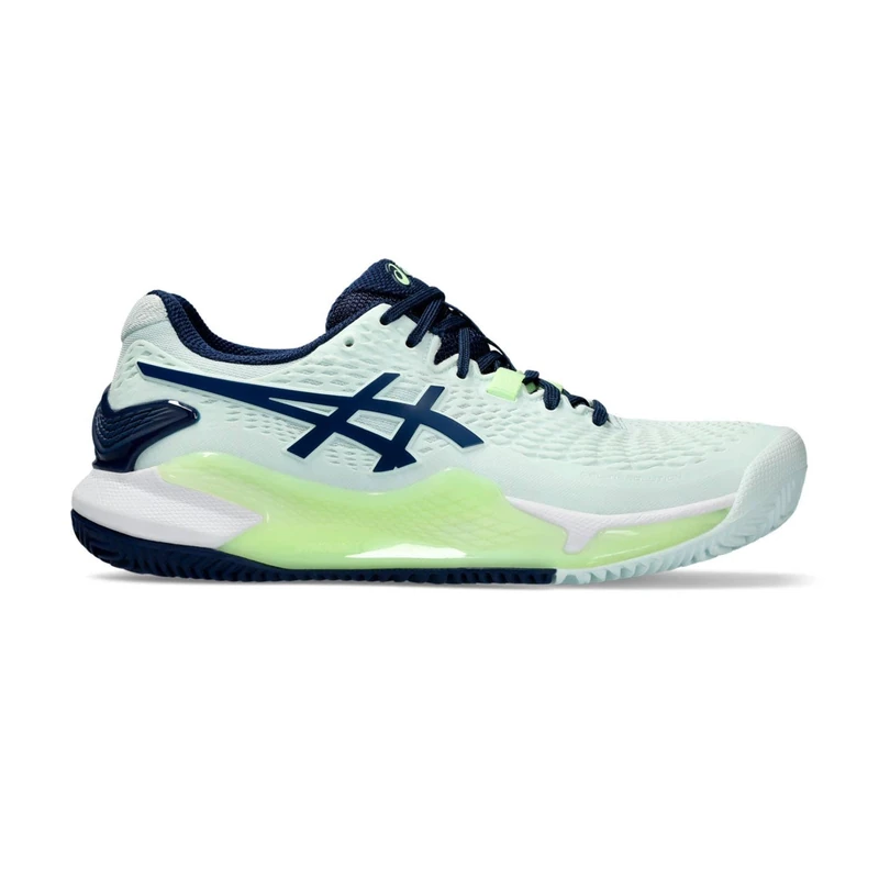 ASICS 1042A224-301 Gel-Resolution 9 Clay Women Pale Mint/Blue Expanse UK 5.5