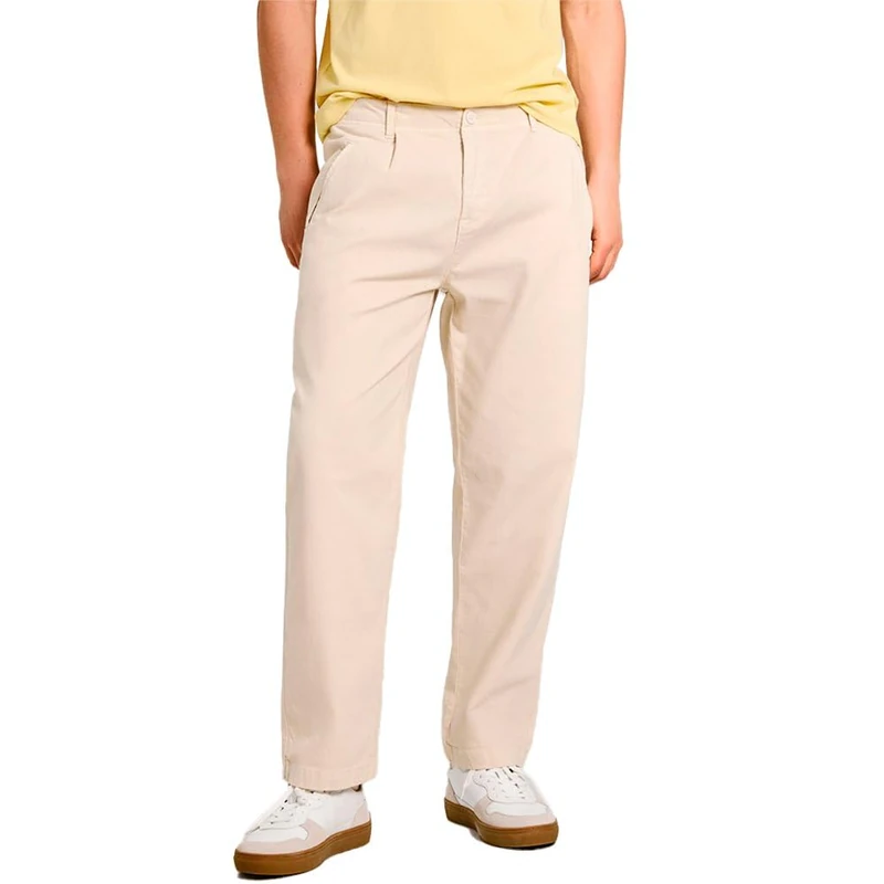 Pepe Jeans Men's Relaxed Comfort Pant, Beige (Ivory White), 28W