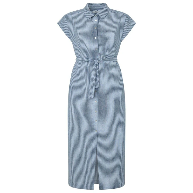 Pepe Jeans Women's Maya Dress, Blue (Sea Blue), M