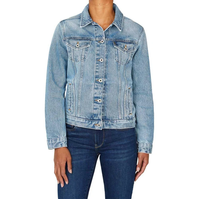 Pepe Jeans Women's Regular Jacket PL402432, Blue (Denim-MP4), XXS
