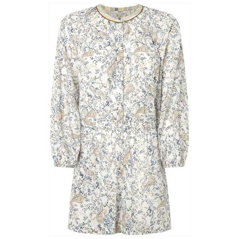 Pepe Jeans Women's Misty Playsuit, Beige (Ecru White), L - Image 1