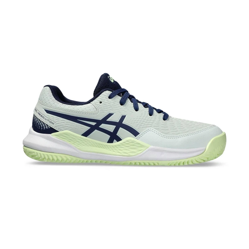 Asics 1044A068-301 Gel-Resolution 9 GS Clay Men Pale Mint/Blue Expanse UK 2.5