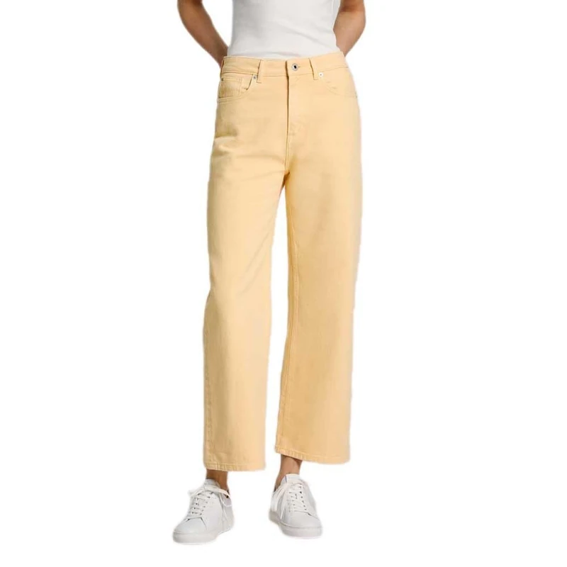 Pepe Jeans Women's Straight Jeans Uhw PL204731, Yellow (Cornish Yellow), 27W / 30L