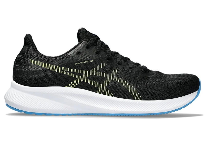 ASICS 1011B485-009 Patriot 13 Men Black/Electric Lime UK 6.5