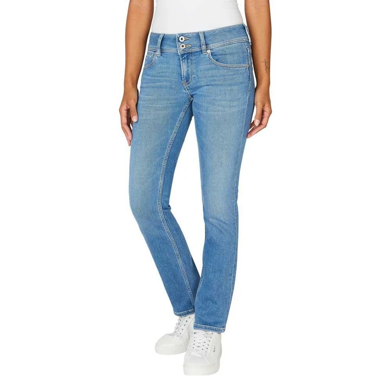 Pepe Jeans Women's Slim Jeans Lw PL204729, Blue (Denim-MQ4), 32W / 34L