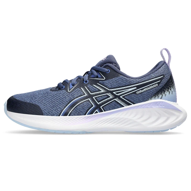ASICS Boys Gel-Cumulus 25 Gs Sneaker, Thunder Blue Light Blue, 13 UK