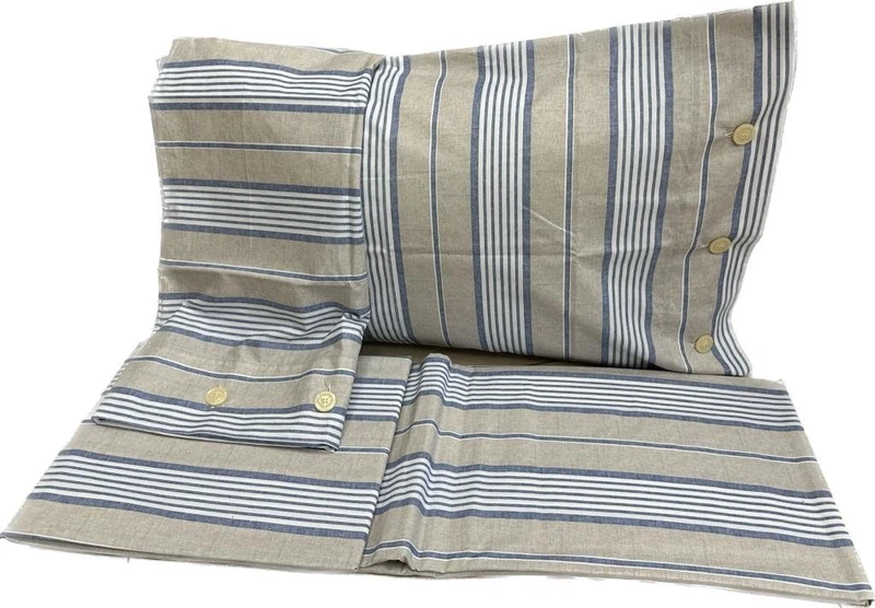 BELLORA - Bed Sheet Set - 100% Cotton - Includes 1 Fitted Sheet + 1 Flat Sheet + 2 Pillowcases 50 x 80 cm - Bedding - Single, Double, King - Bedding & Linens - Image 1