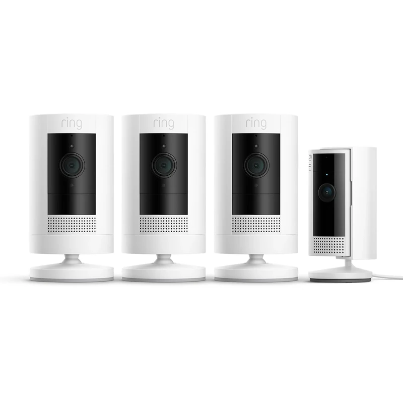 Ring Outdoor Camera Battery 3 pack (Stick Up Cam) + Indoor Camera (2nd Gen) | Security Camera with 1080p HD Video, Two-Way Talk, alternative to CCTV system | 30-day free trial of Ring Home