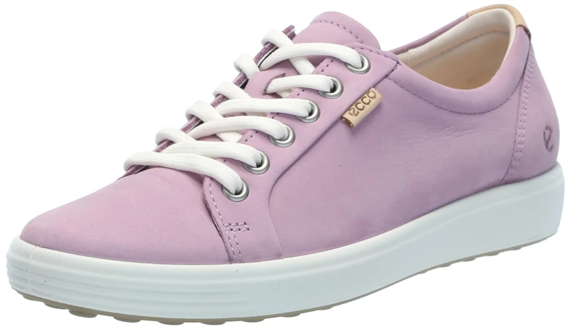 ECCO Womens Soft 7 2.0 Zip Up Andorra Trainers 7-7.5, Lavender Mist, 3.5 UK