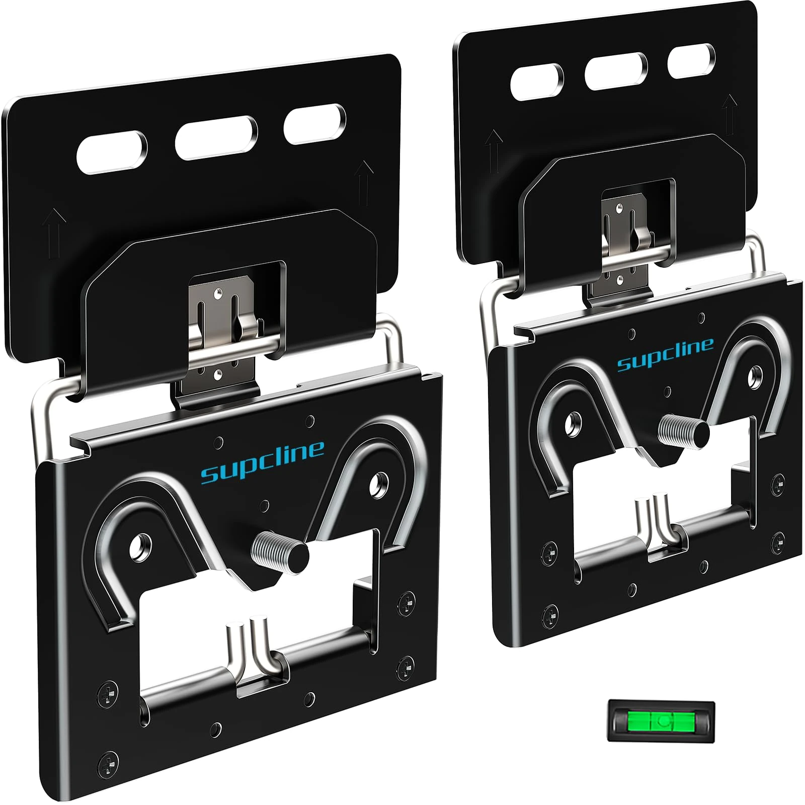 Supcline Ultra Slim TV Wall Bracket Compatible with 14"- 80" 4K LED LCD QLED Flat & Frame TVs, Micro-Gap Low Profile TV Mount, Minimalist Look, Blends Any Interior, Hold up to 100Lbs