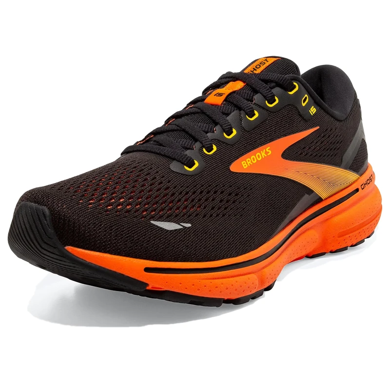 Brooks 1103931D016 Ghost 15 Men Black/Yellow/Red UK 8.5