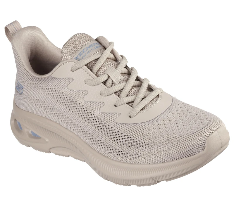 Skechers BOBS Unity Sleek Waves - Tan Knit Women's Sneakers