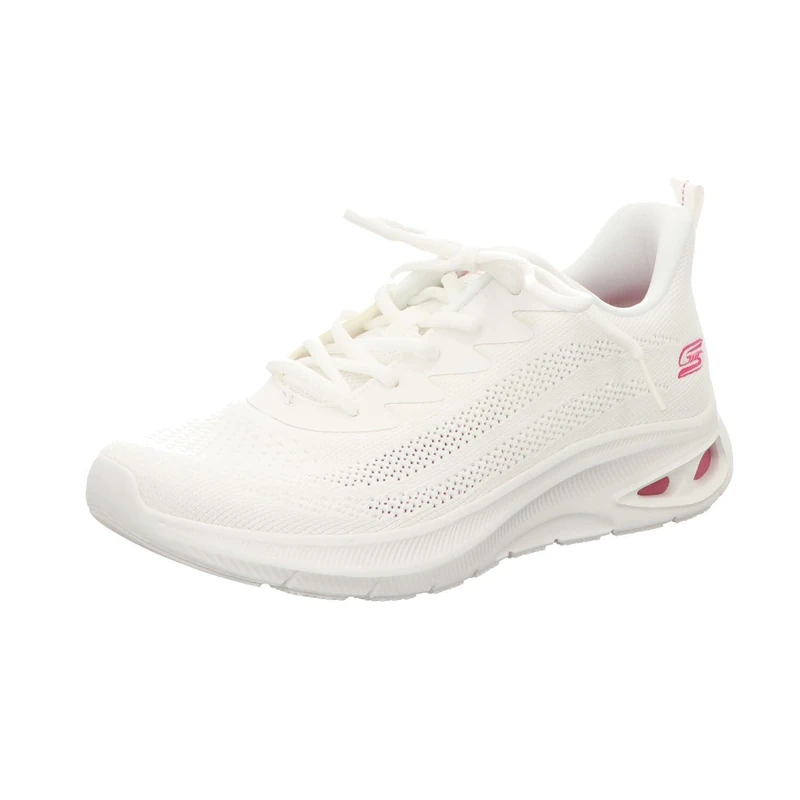Skechers Women's Bobs Unity Sleek Waves Sneaker, Off White Engineered Knit, 3.5 UK