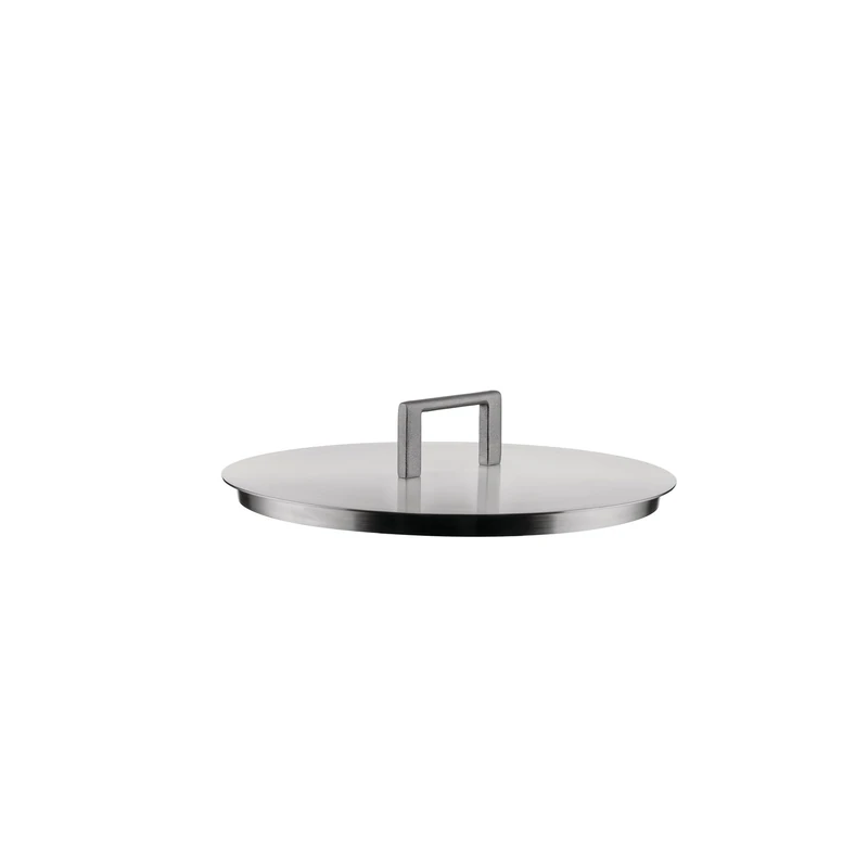 Alessi Convivio DC200/20 - Design Lid, 18/10 Stainless Steel, with Steel Knob and PVD Coating, 20 cm, Mat