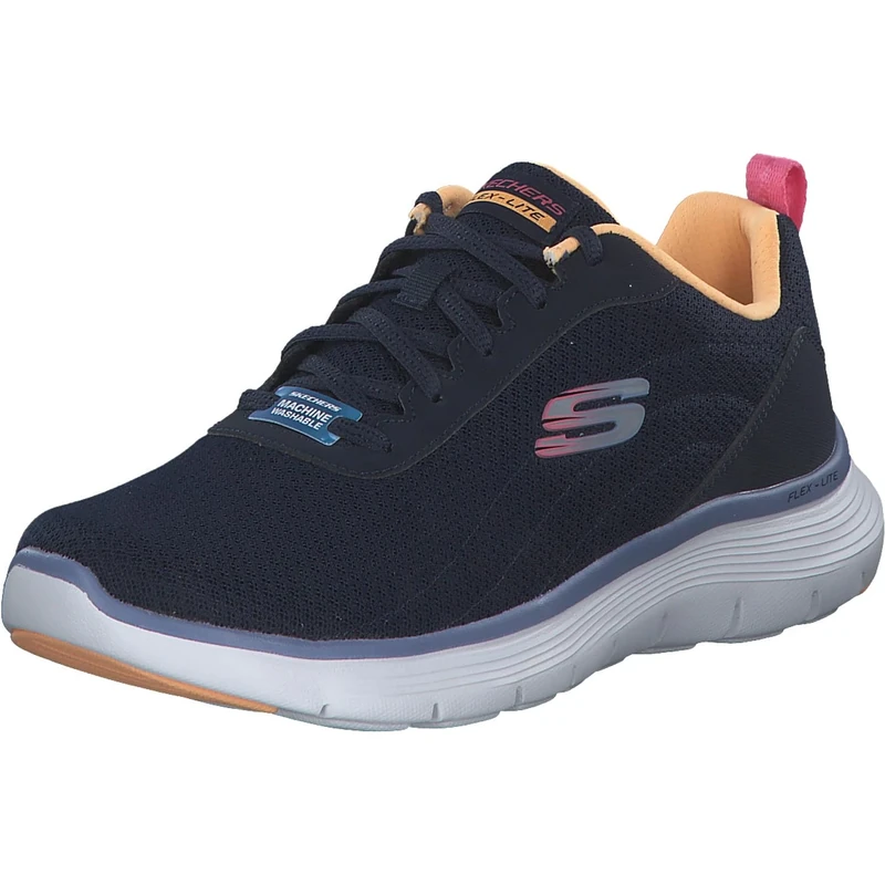 Skechers Women's Flex Appeal 5.0 New Thrive Sneaker, Navy Mesh/Multi Trim, 6.5 UK