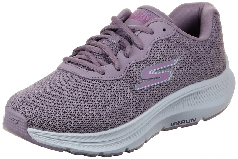 Skechers Women's Go Run Consistent 2.0 Engaged Sneaker, Mauve Textile/Pink Trim, 5.5 UK