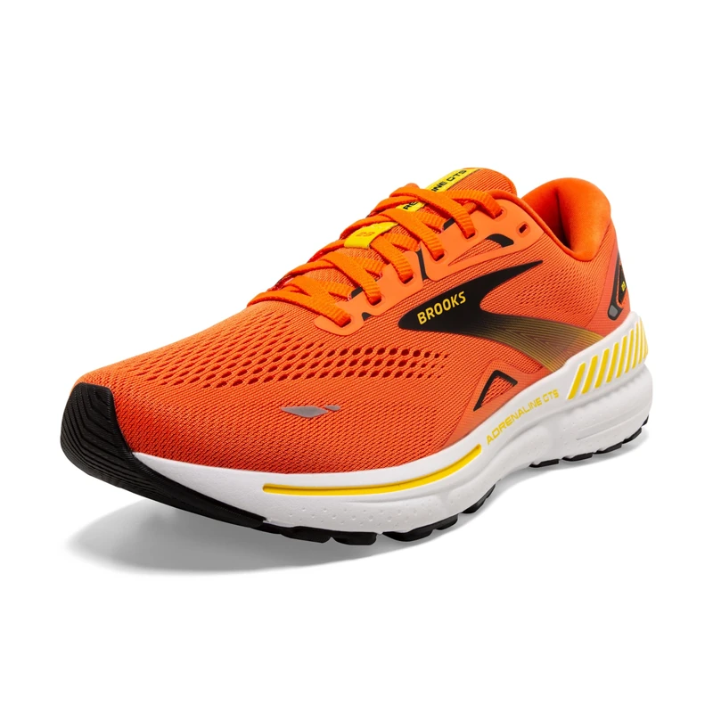 BROOKS 1103911D642 Adrenaline GTS 23 Men Red Orange/Black/Yellow UK 8