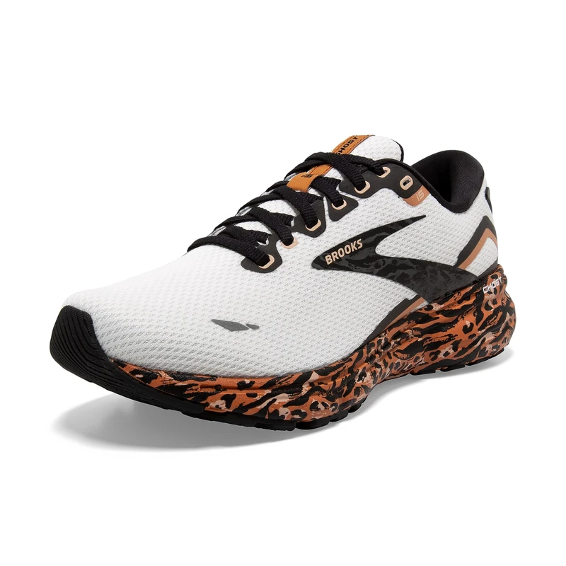 Brooks Ghost 15 Women's Running Shoes, Black/Orange/Raspberry - 8.5 UK