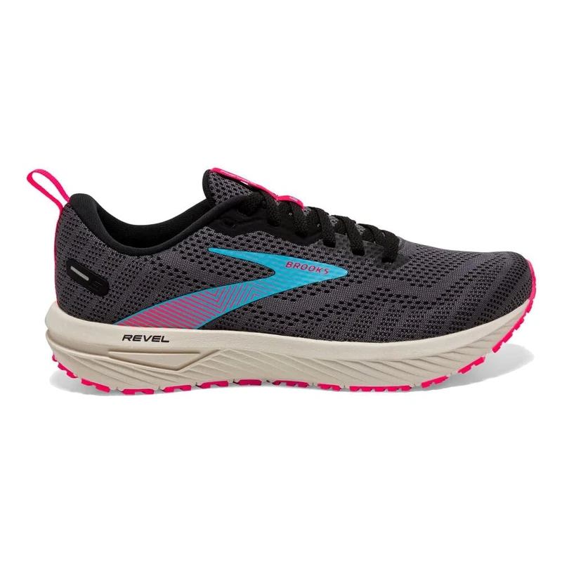 BROOKS 1203861B083 Revel 6 Women Black/Ebony/Bluefish UK 6.5