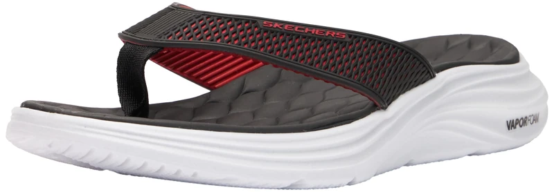 Skechers Men's Vapor Foam Sayto Sandals - Black/Red - 9 UK