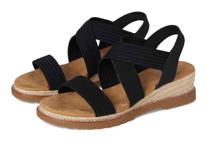 Skechers Bob's Womens Desert CHILL Uptown Haze, Black Textile/Synthetic, 6.5 UK