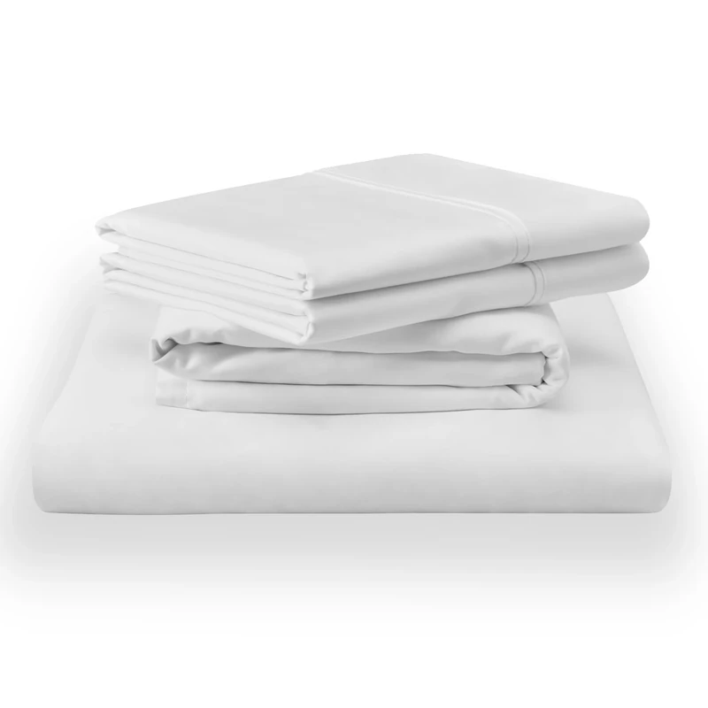 Tempur-Pedic Classic Cotton Sheet Set - Split Cal King, White
