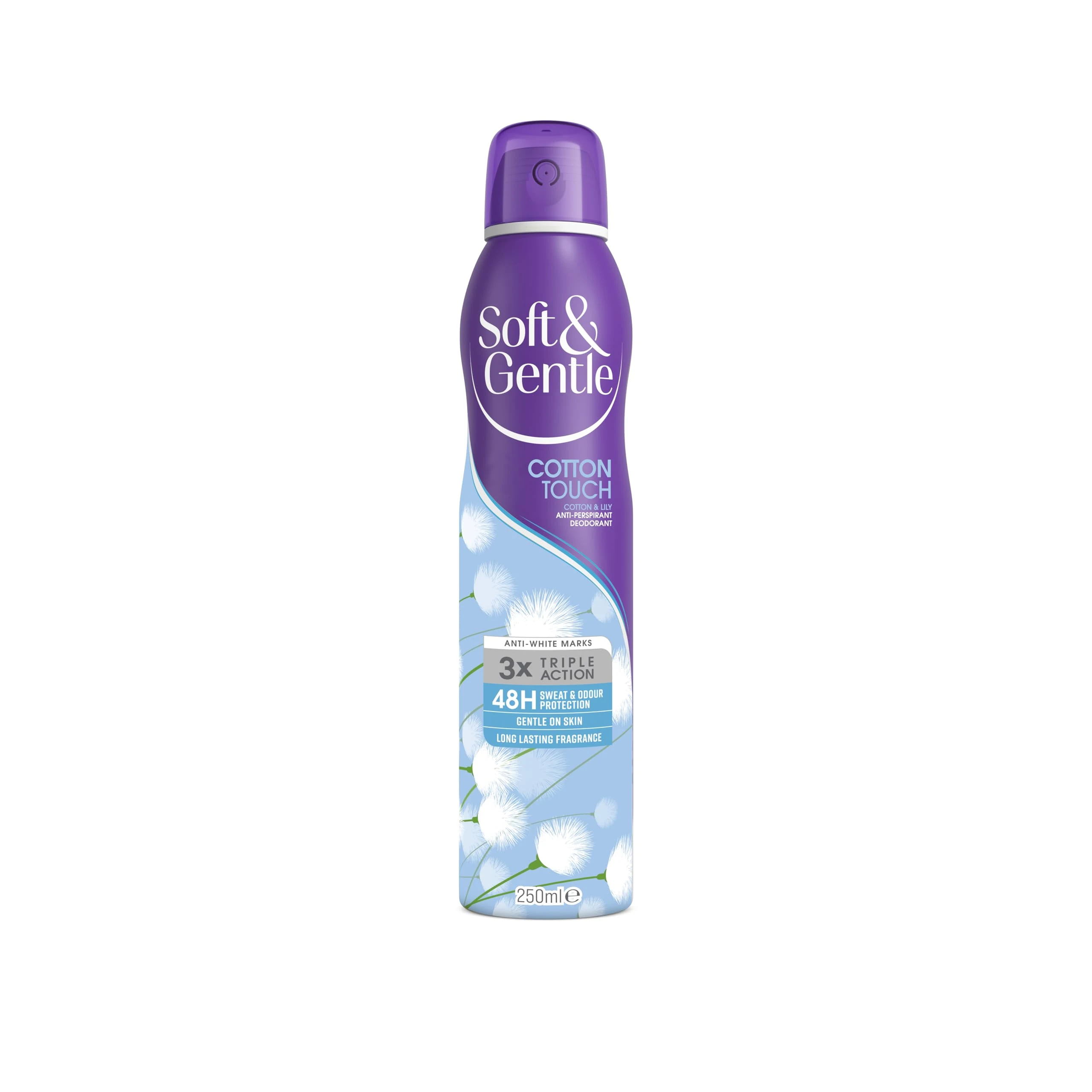 Soft & Gentle Cotton Touch Anti-Perspirant Deodorant Spray, 250ml