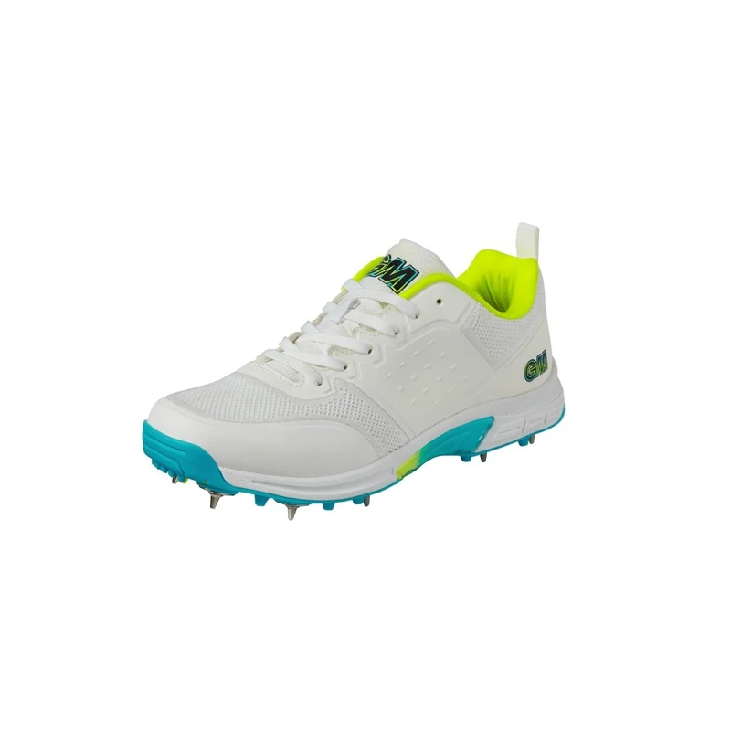 Gunn & Moore GM Spike Cricket Shoes | Aion | Premium Breathable Microfibre PU Upper | 2-Tone TPU Outsole | with Moulded Pimples | Size UK Junior 1 EU 33 Approx Foot Length 202 mm - Image 1