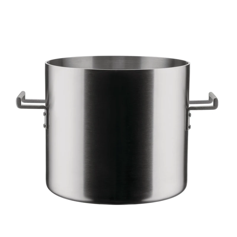 Alessi Convivio DC100/24 - Design Pot in Multiply, Suitable for Induction, Stainless Steel and PVD with Magnetic Steel Bottom, 24 cm, Mat