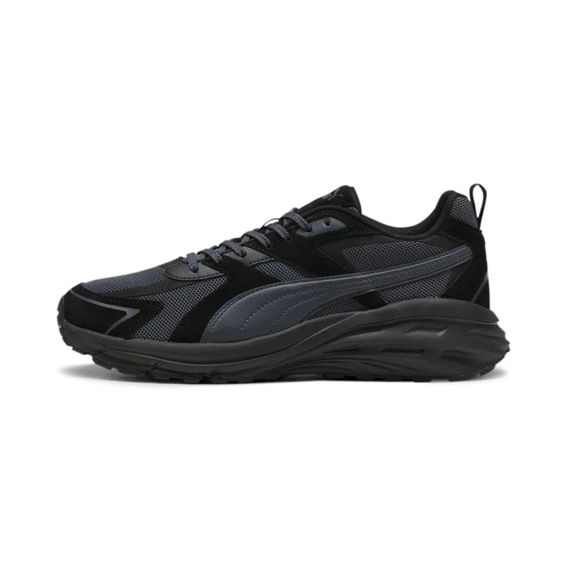 PUMA Men's Hypnotic Leather Shoes, Black-Strong Gray, 12, 10.5 UK