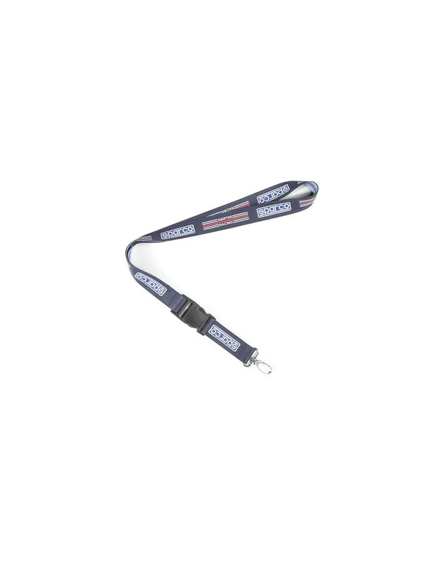 sparco 10 x Set Lanyard Martini Racing Keychain, Adult Unisex, Blue (Blue), One Size, Blue (Blue), One Size, Modern - Image 1